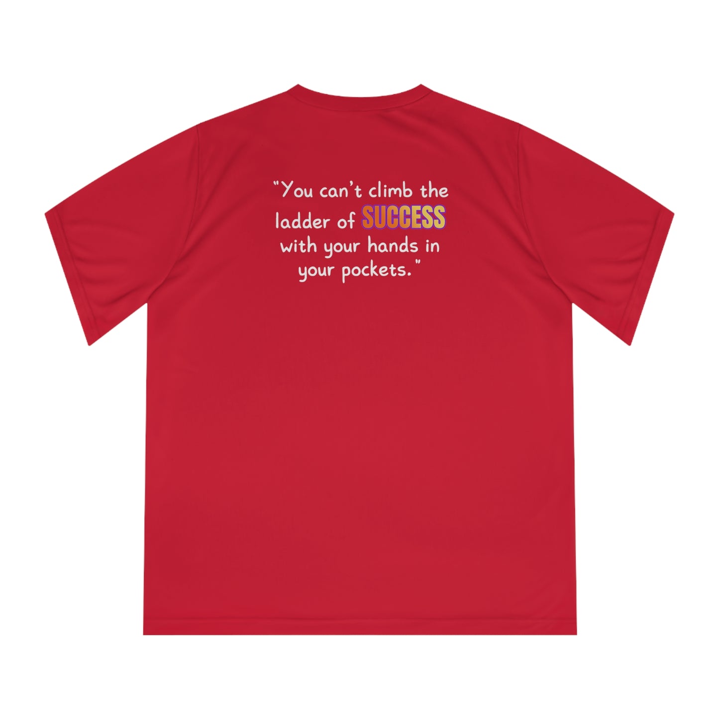 GOATI Women's Performance V-Neck T-Shirt | Moisture-Wicking & Breathable Tee | "You Can’t Climb the Ladder of Success" - GOATI