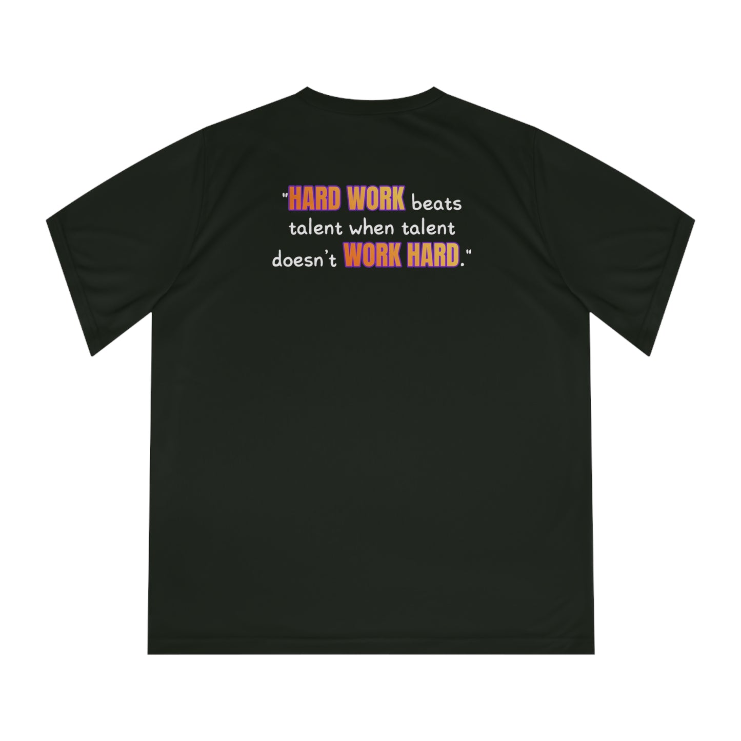 GOATI Women's Performance V-Neck T-Shirt | Moisture-Wicking & Breathable Tee | "Hard Work Beats Talent" - GOATI