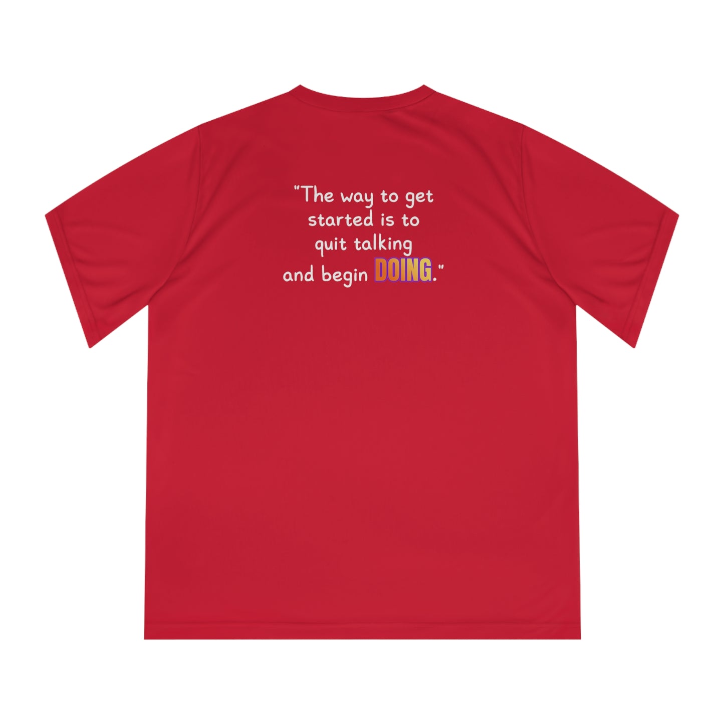 GOATI Women's Performance V-Neck T-Shirt | Moisture-Wicking & Breathable Tee | "Quit Talking and Begin Doing" - GOATI
