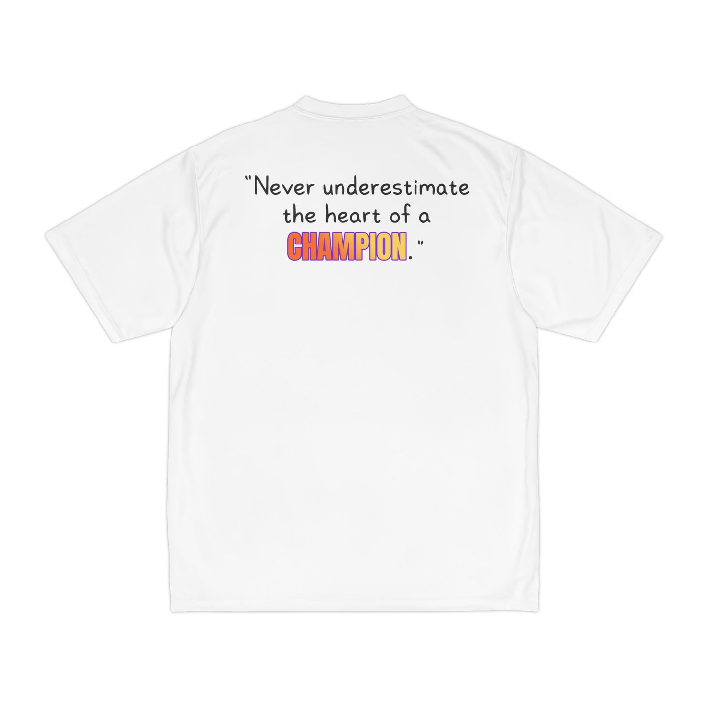 GOATI Men's Performance T-Shirt | Moisture-Wicking & Breathable Tee | "Heart of a Champion"