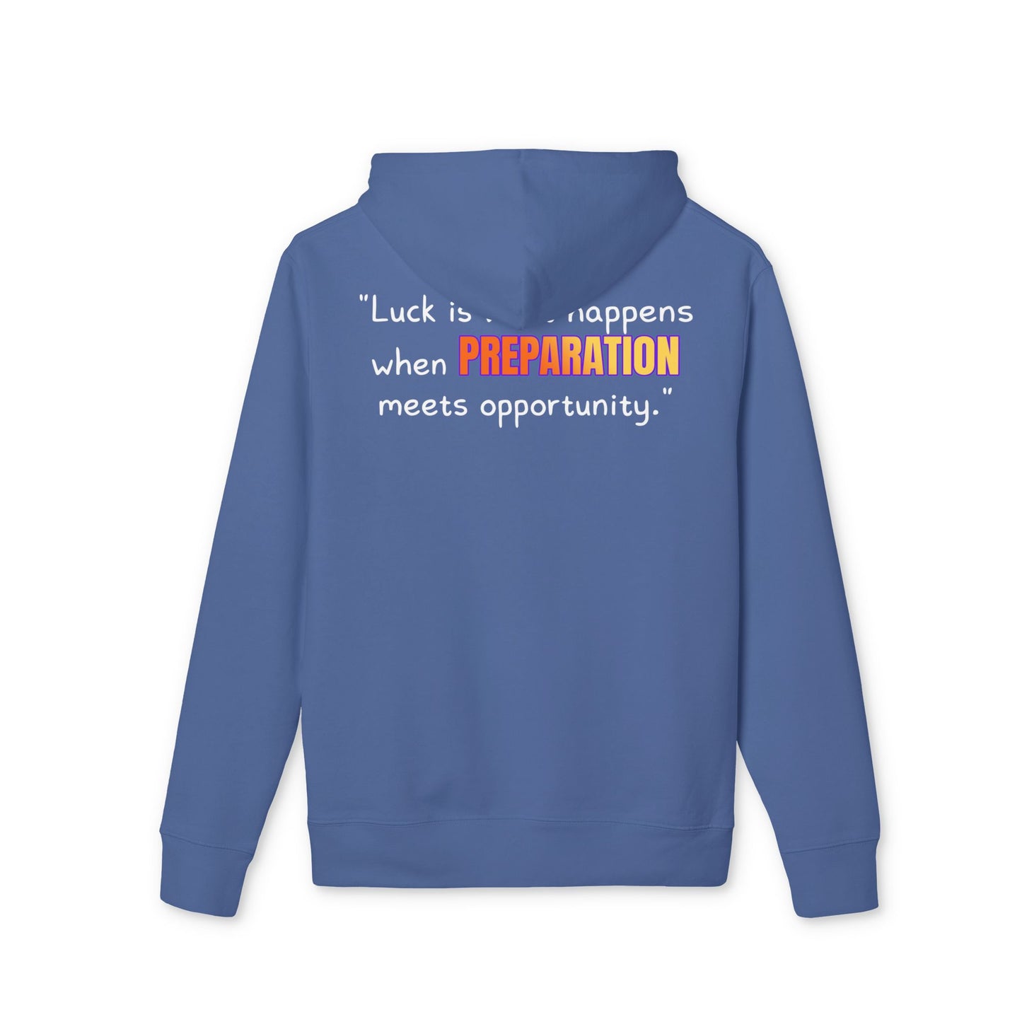 GOATI Unisex Premium Hoodie – 100% Organic Cotton, Heavyweight Fleece | “When Preparation Meets Opportunity” Motivational Hoodie - GOATI