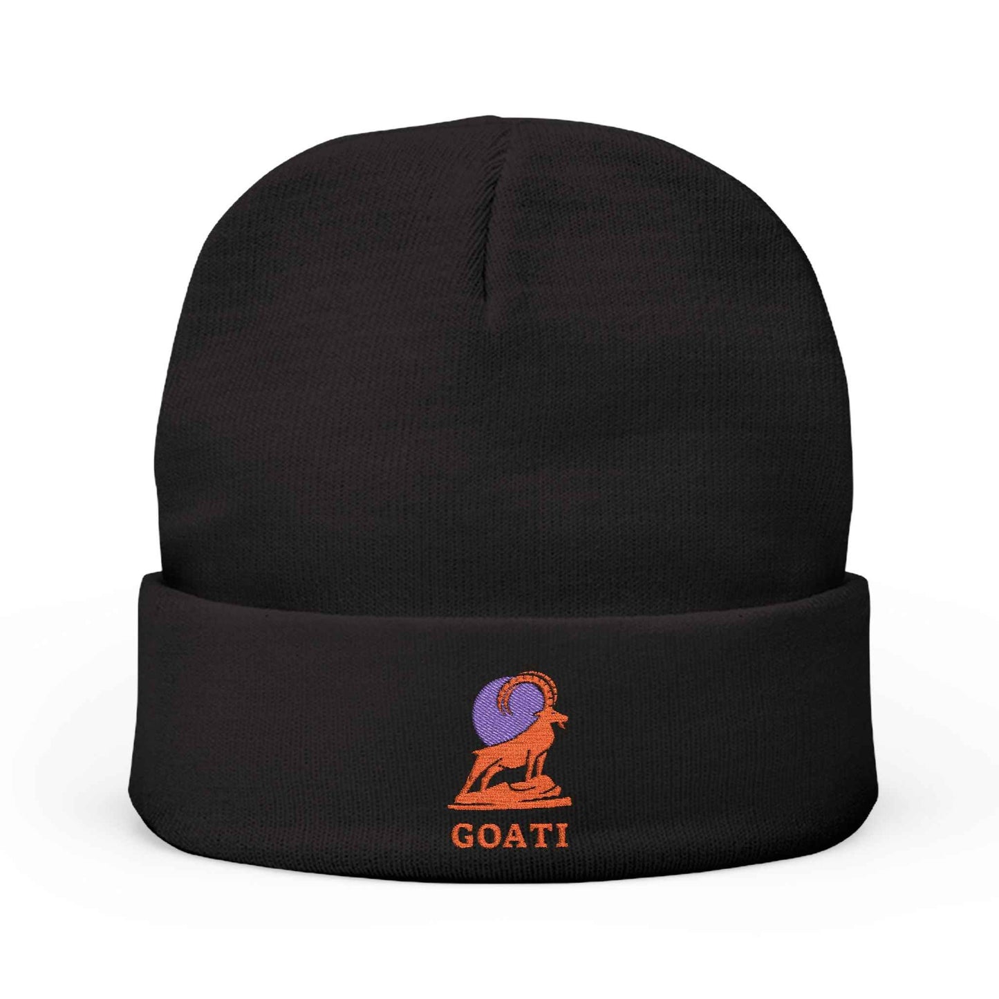 GOATI Logo Beanie Hat | Stay Warm, Stay Relentless | Soft, Warm Wool Knit Hat for Winter or Everyday Wear