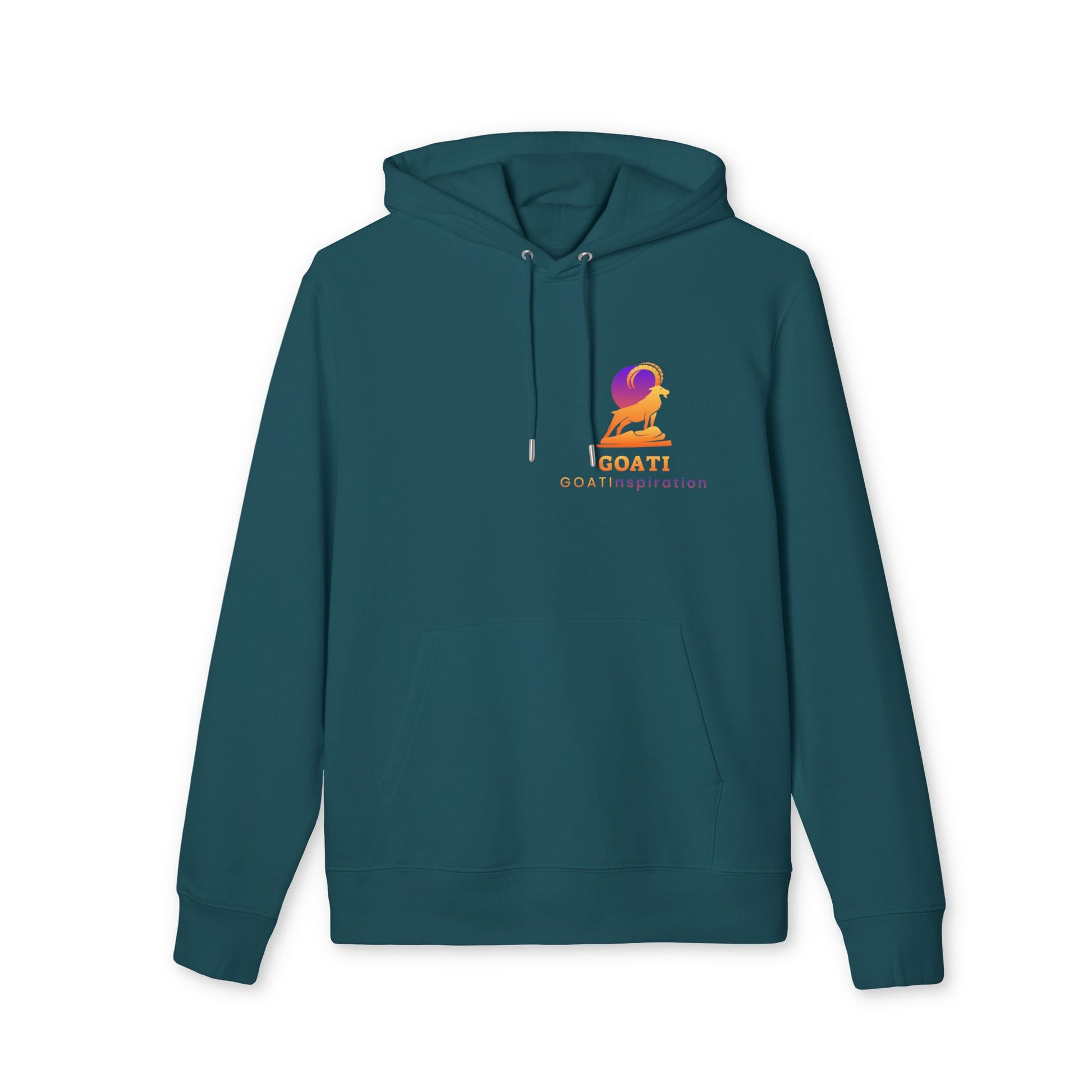 GOATI Unisex Premium Hoodie – 100% Organic Cotton, Heavyweight Fleece | “Quit Talking and Begin Doing” Motivational Hoodie - GOATI