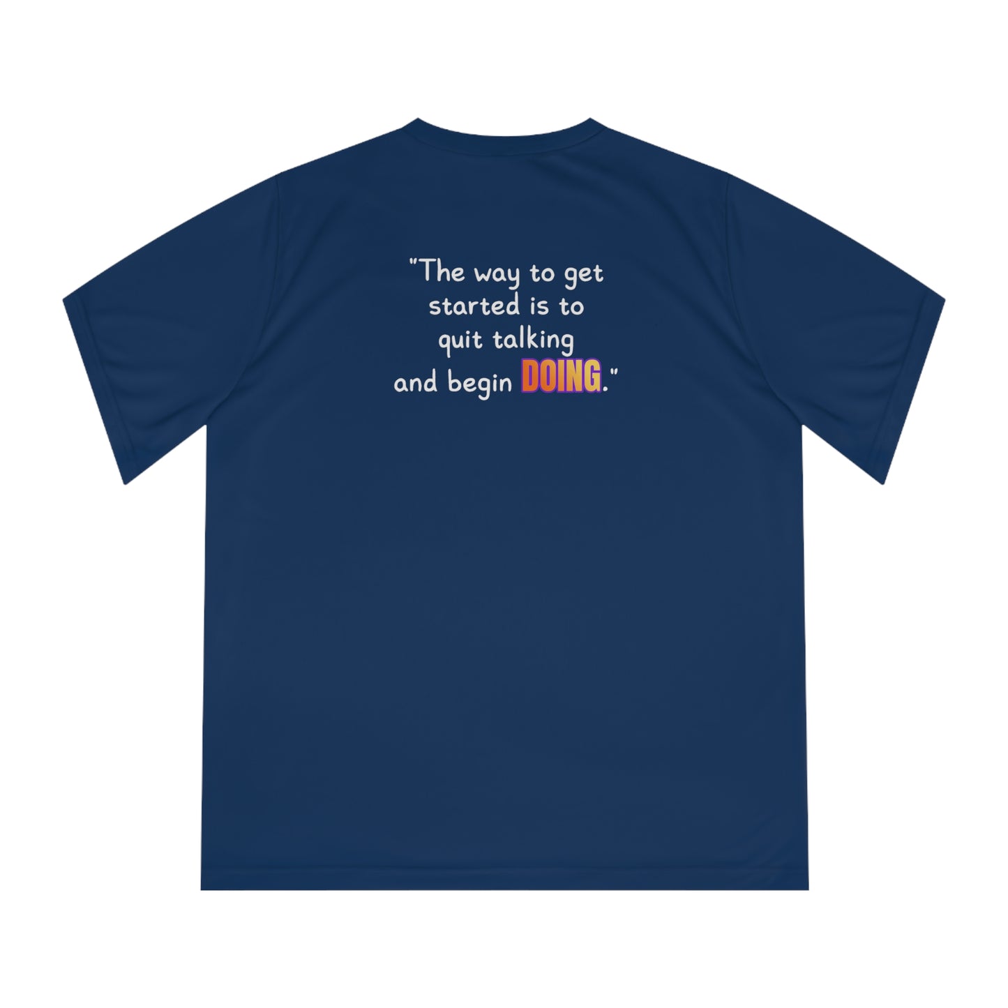 GOATI Women's Performance V-Neck T-Shirt | Moisture-Wicking & Breathable Tee | "Quit Talking and Begin Doing" - GOATI
