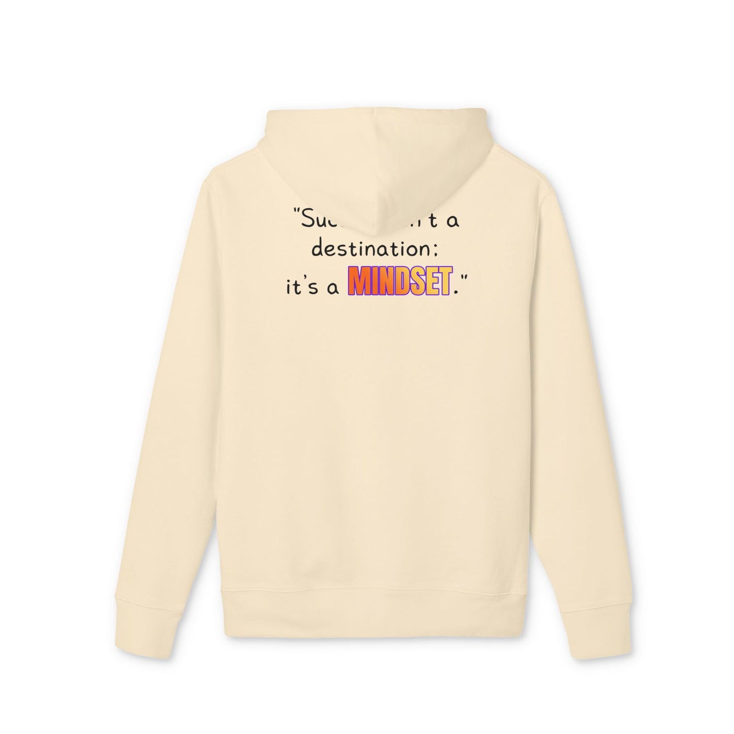 GOATI Unisex Premium Hoodie – 100% Organic Cotton, Heavyweight Fleece | “Success Isn’t a Destination; It’s a Mindset” Motivational Hoodie - GOATI