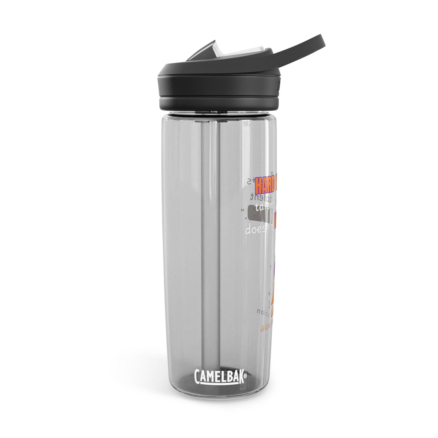 GOATI CamelBak Eddy® Water Bottle | “Hard Work Beats Talent”  Motivational 20oz/25oz Hydration Bottle - GOATI