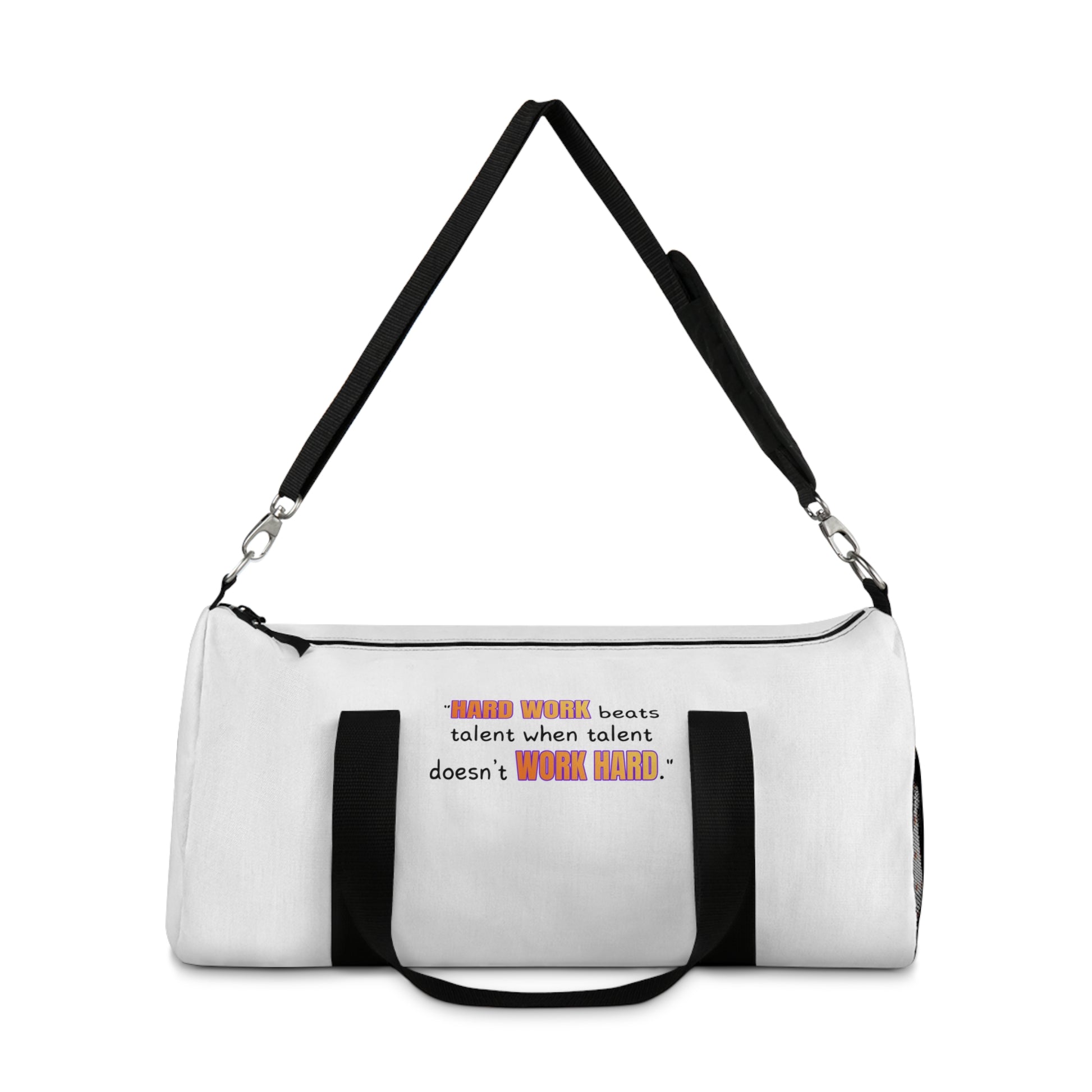GOATI Motivational Duffel Bag | "Hard Work Beats Talent" | Durable Gym, Fitness & Travel Bag for Everyday Use - GOATI