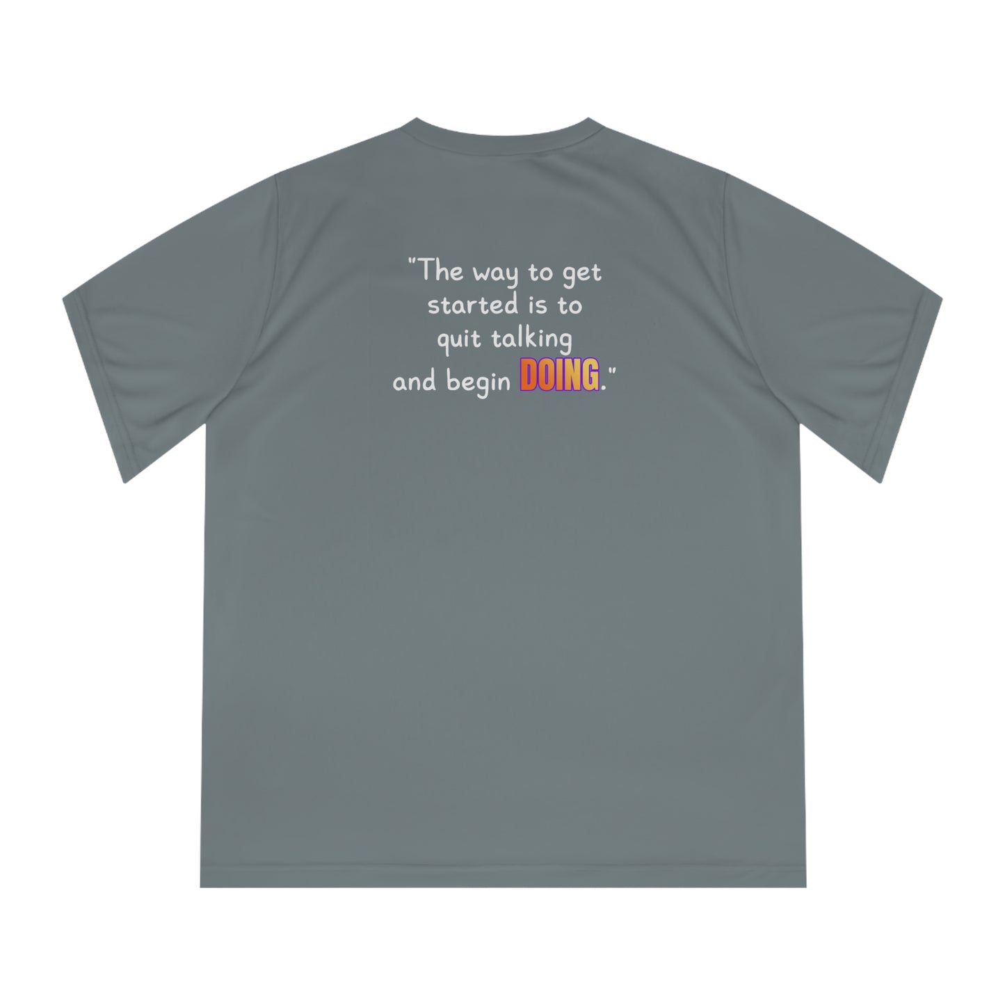 GOATI Women's Performance V-Neck T-Shirt | Moisture-Wicking & Breathable Tee | "Quit Talking and Begin Doing" - GOATI