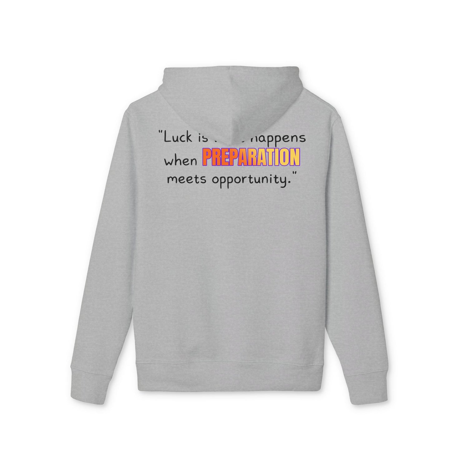 GOATI Unisex Premium Hoodie – 100% Organic Cotton, Heavyweight Fleece | “When Preparation Meets Opportunity” Motivational Hoodie - GOATI