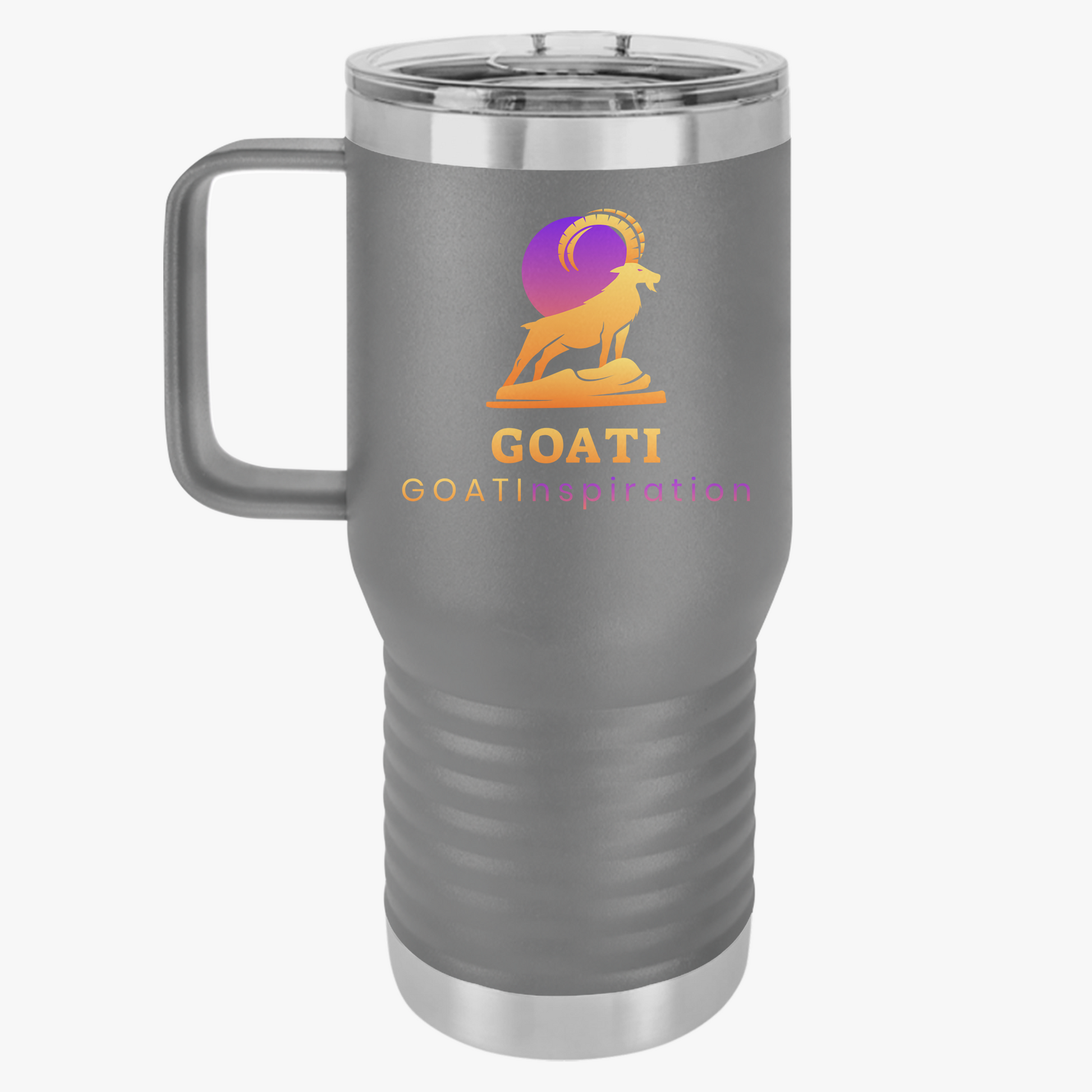 GOATI 20oz Insulated Travel Mug | "Luck Is What Happens When Preparation Meets Opportunity" Motivational Quote - GOATI