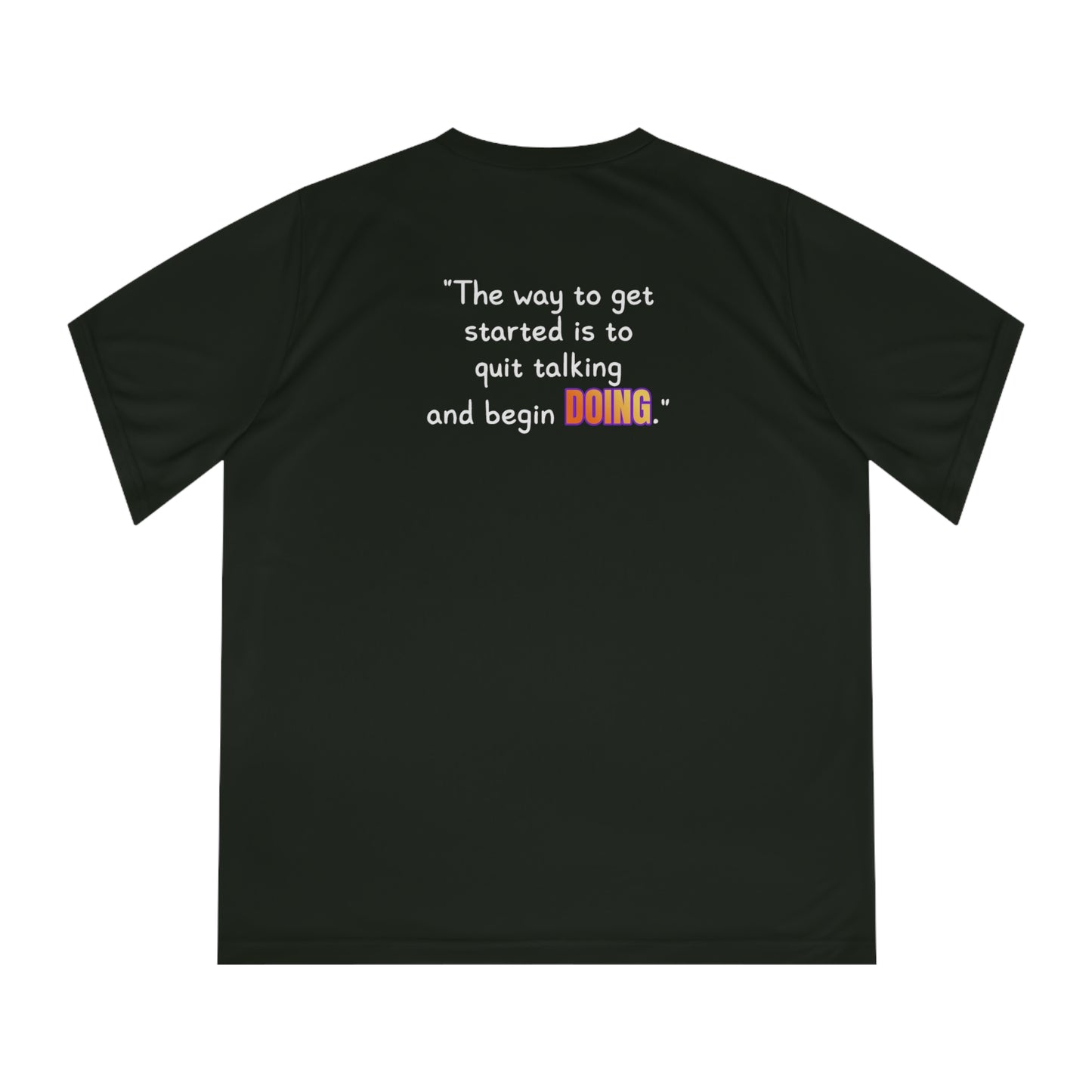 GOATI Women's Performance V-Neck T-Shirt | Moisture-Wicking & Breathable Tee | "Quit Talking and Begin Doing" - GOATI