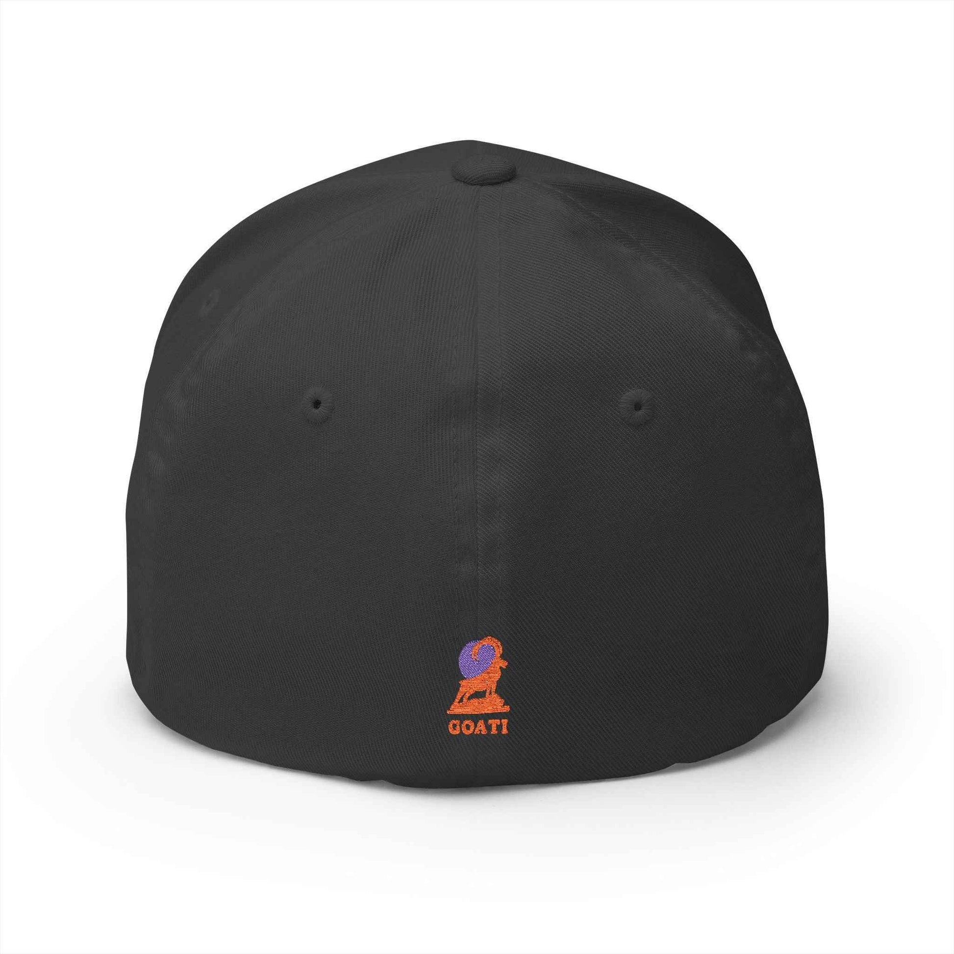 GOATI Vibrant Embroidered, Stretchable, Flex-Fitted Cap | Bold Style, Relentless Mindset