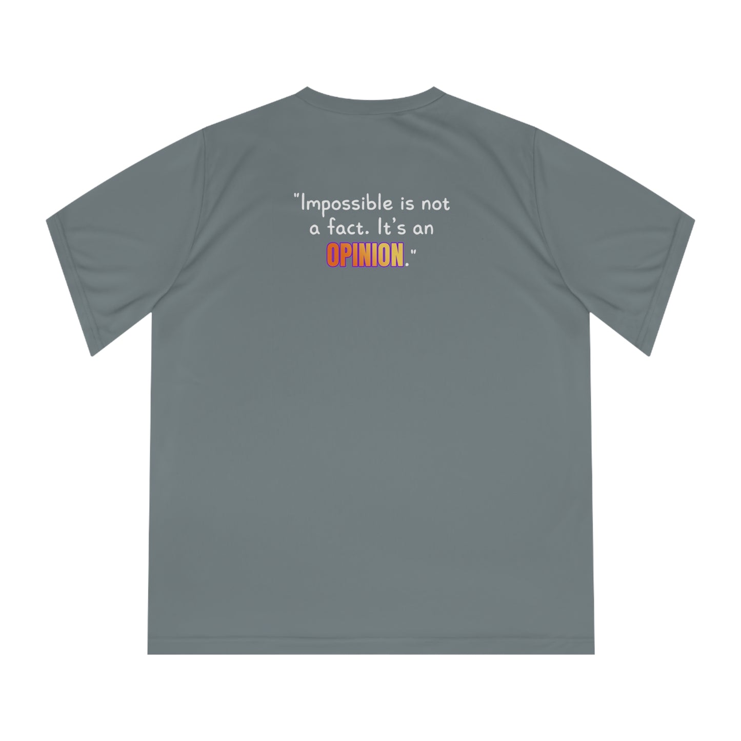 GOATI Women's Performance V-Neck T-Shirt | Moisture-Wicking & Breathable Tee | "Impossible is Not a Fact. It’s an Opinion" - GOATI