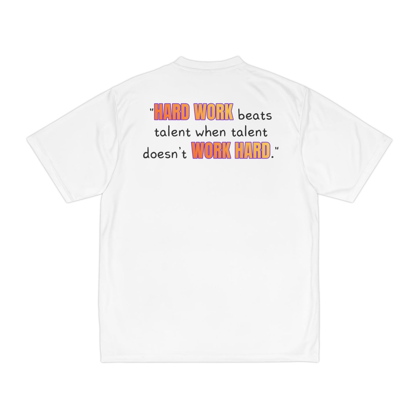 GOATI Men's Performance T-Shirt | Moisture-Wicking & Breathable Tee | "Hard Work Beats Talent"