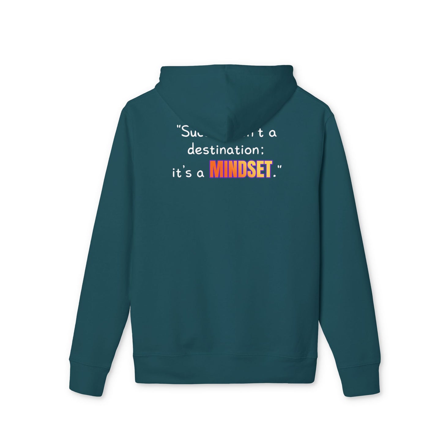 GOATI Unisex Premium Hoodie – 100% Organic Cotton, Heavyweight Fleece | “Success Isn’t a Destination; It’s a Mindset” Motivational Hoodie - GOATI