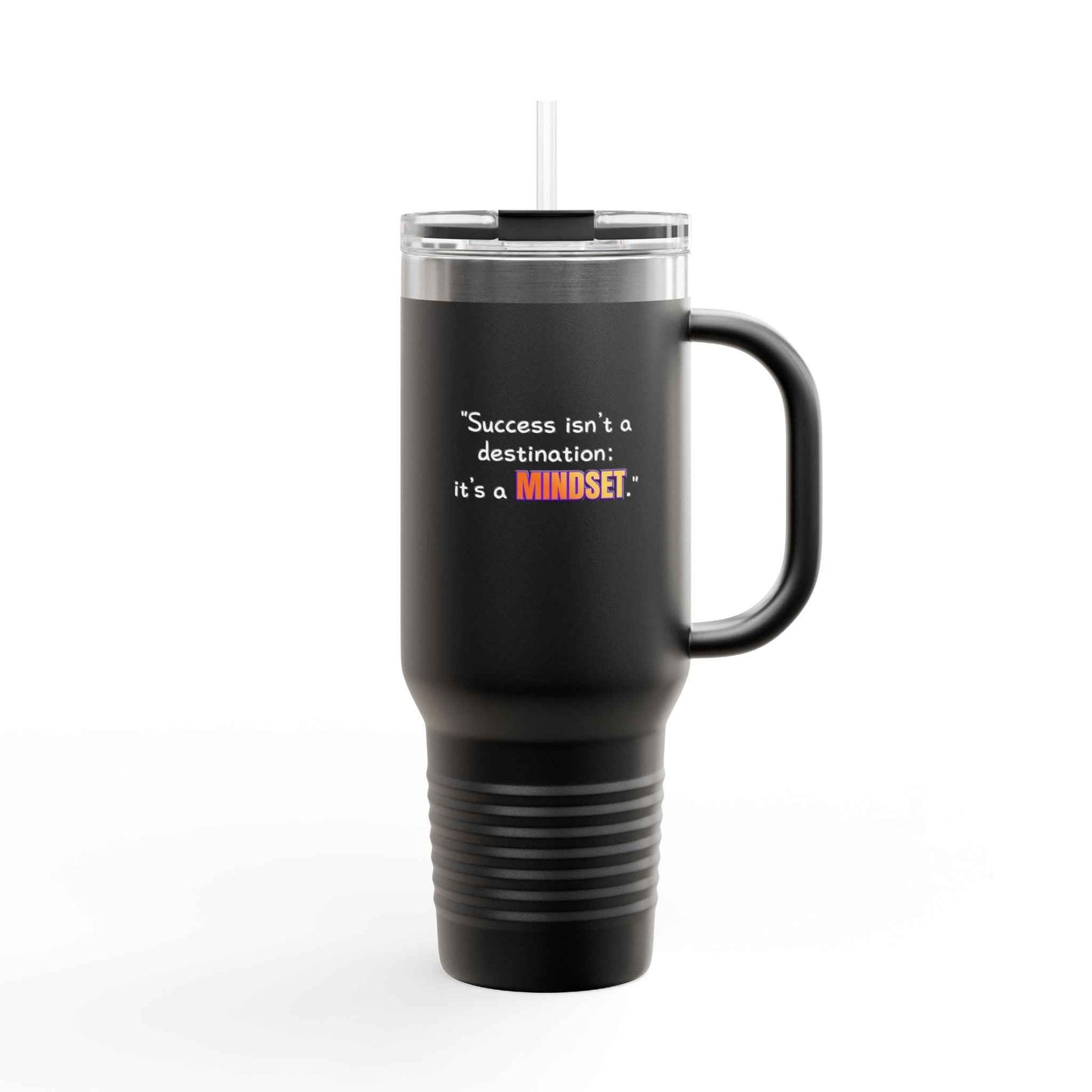 GOATI 40oz Insulated Travel Mug | "Success Isn’t a Destination; It’s a Mindset" Motivational Quote