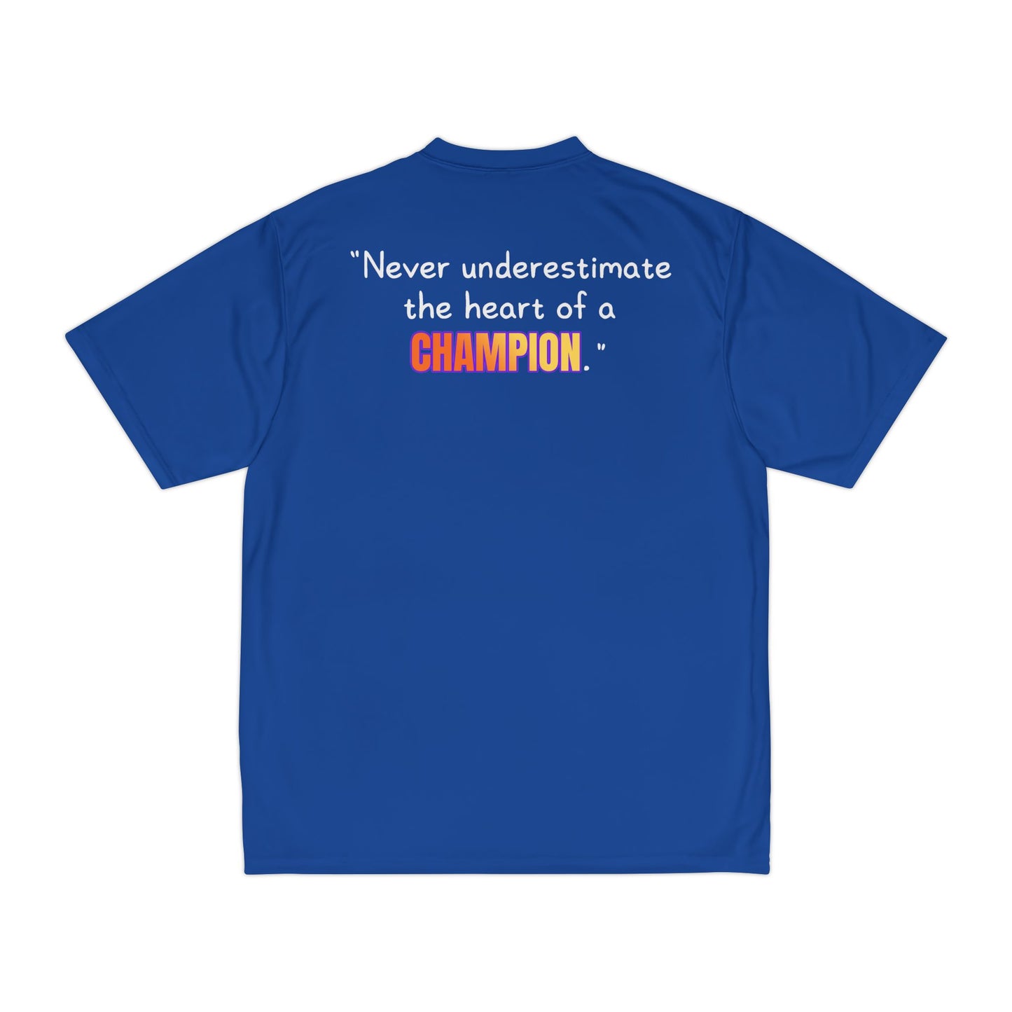 GOATI Men's Performance T-Shirt | Moisture-Wicking & Breathable Tee | "Heart of a Champion"