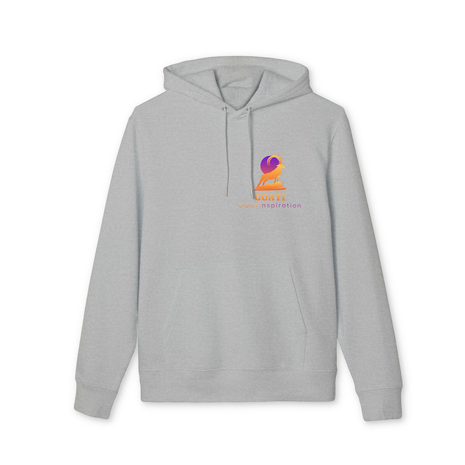 GOATI Unisex Premium Hoodie – 100% Organic Cotton, Heavyweight Fleece | “Quit Talking and Begin Doing” Motivational Hoodie - GOATI