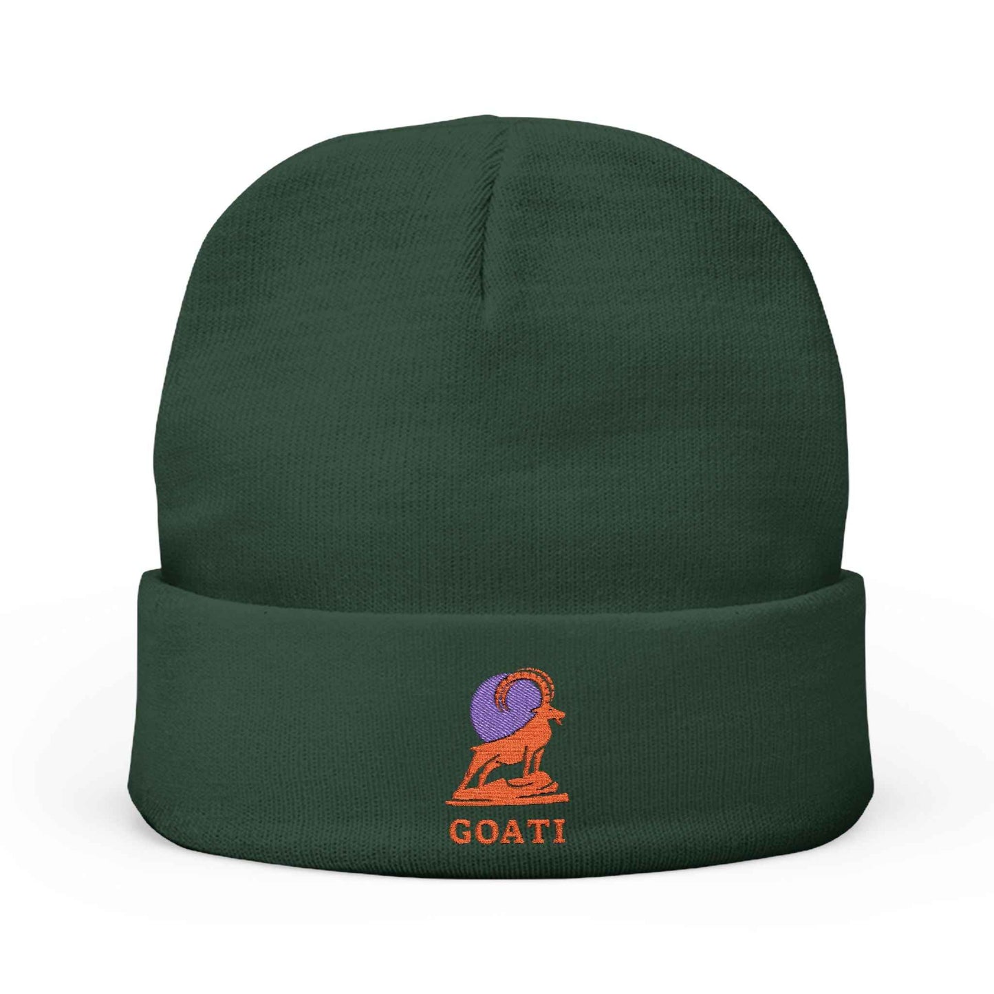 GOATI Logo Beanie Hat | Stay Warm, Stay Relentless | Soft, Warm Wool Knit Hat for Winter or Everyday Wear