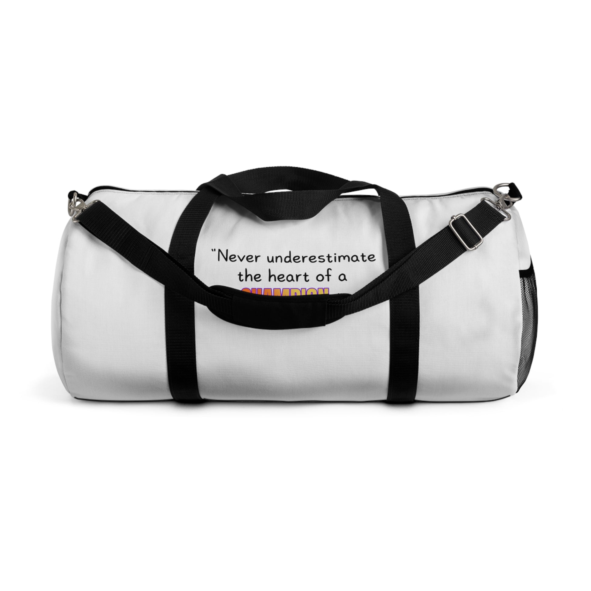 GOATI Motivational Duffel Bag - "Heart of a Champion" | Durable Gym, Fitness & Travel Bag for Everyday Use - GOATI