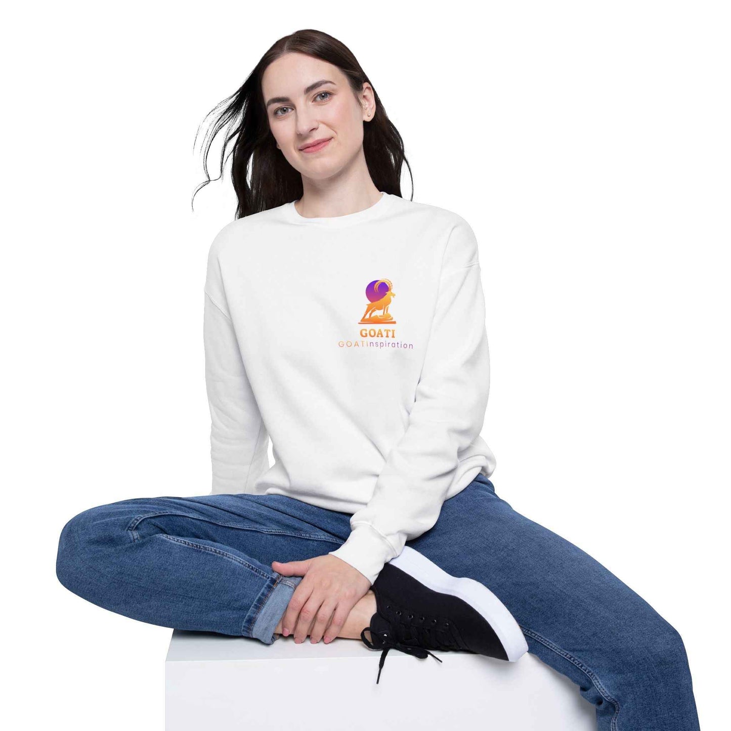 GOATI Unisex Premium Sweatshirt | "When Preparation Meets Opportunity" Motivational Cotton-Polyester Blend Sweatshirt for Comfort