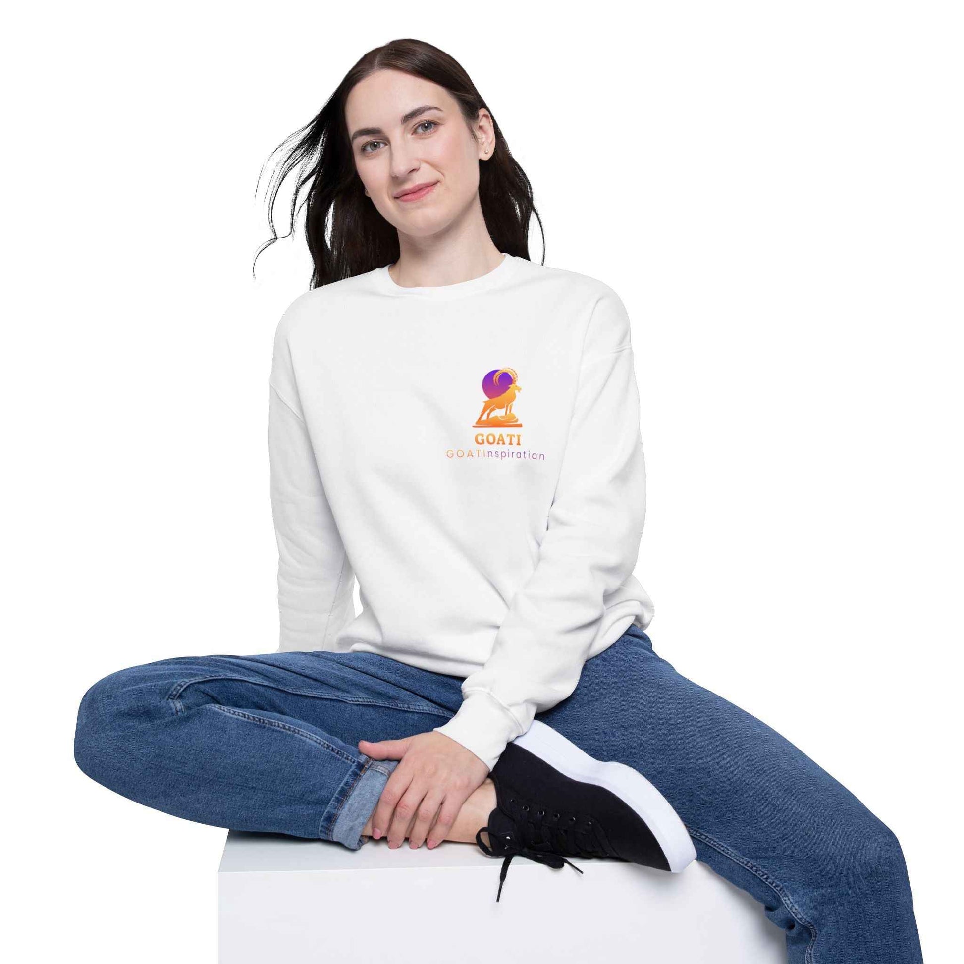GOATI Unisex Premium Sweatshirt | "When Preparation Meets Opportunity" Motivational Cotton-Polyester Blend Sweatshirt for Comfort