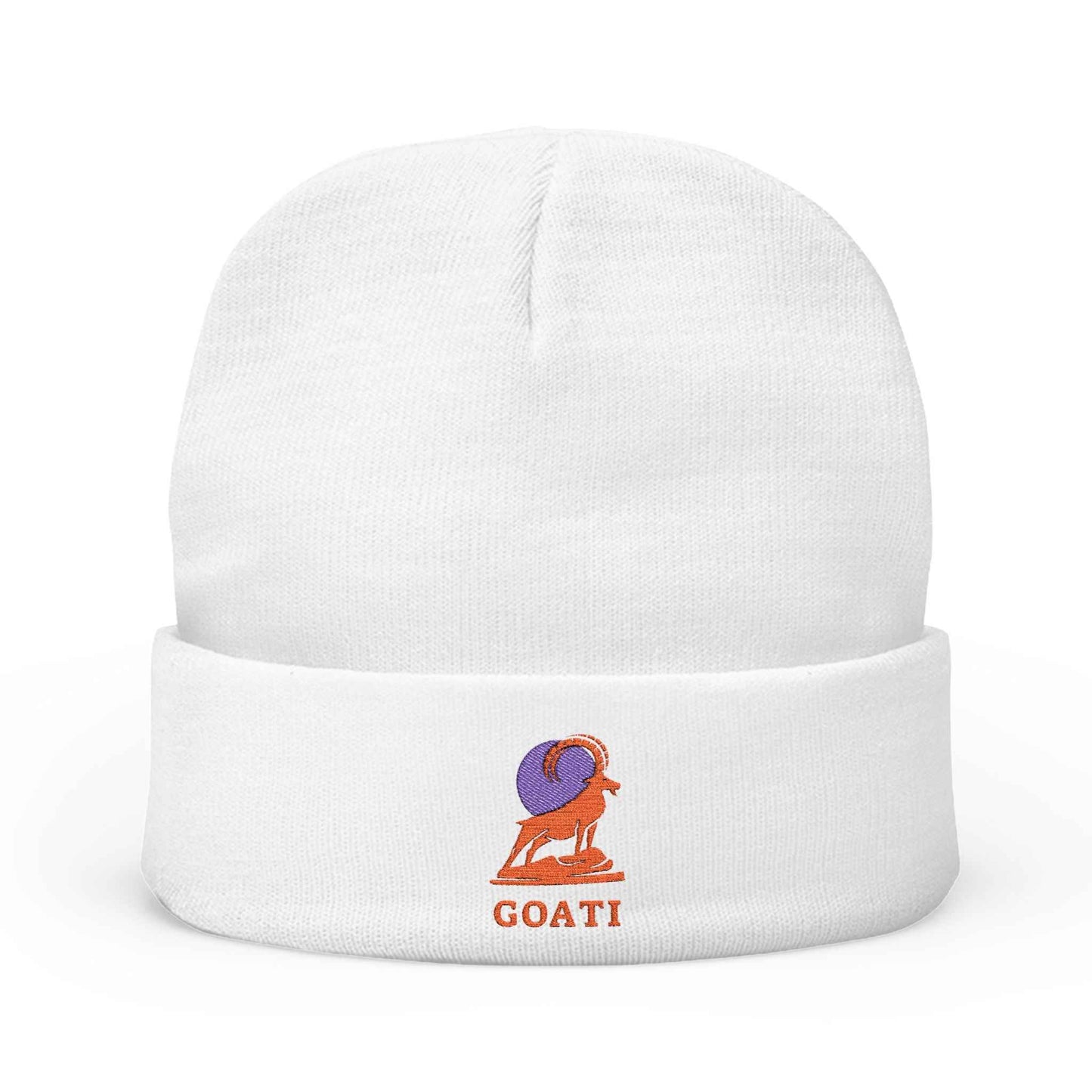 GOATI Logo Beanie Hat | Stay Warm, Stay Relentless | Soft, Warm Wool Knit Hat for Winter or Everyday Wear