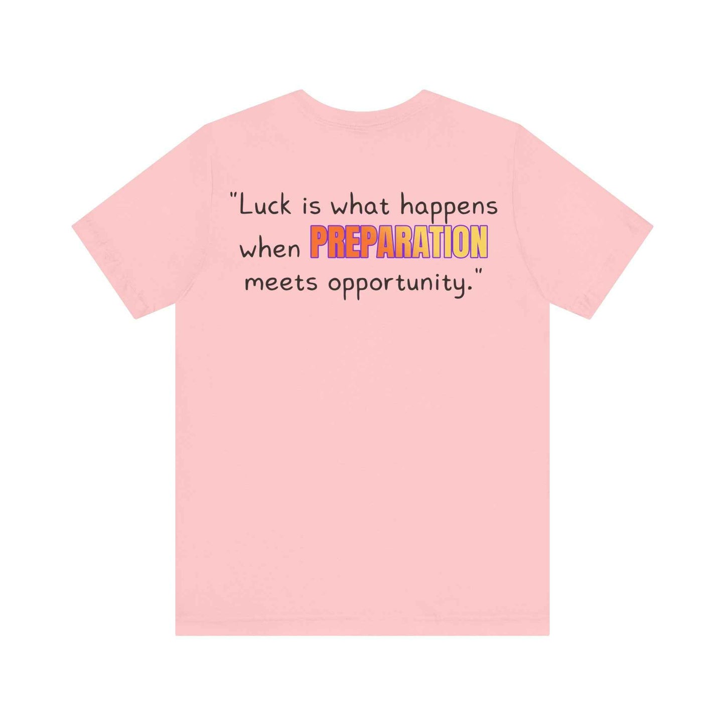 GOATI Unisex Premium Motivational T-shirt | "When Preparation Meets Opportunity" Airlume Cotton Tee | Soft & Comfortable