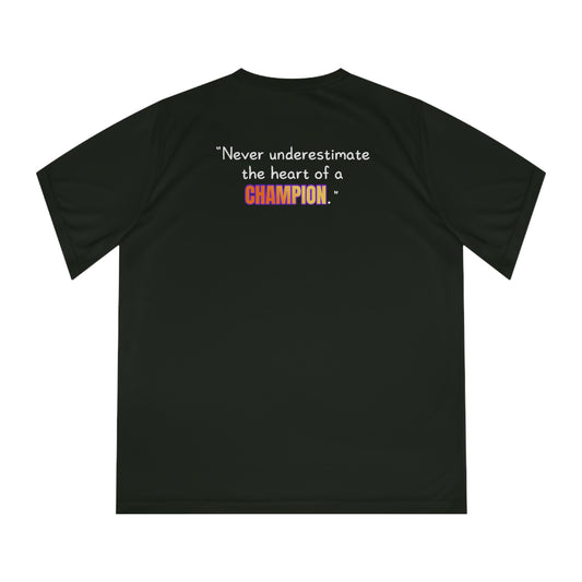 GOATI Women's Performance V-Neck T-Shirt | Moisture-Wicking & Breathable Tee | "Heart of a Champion" - GOATI