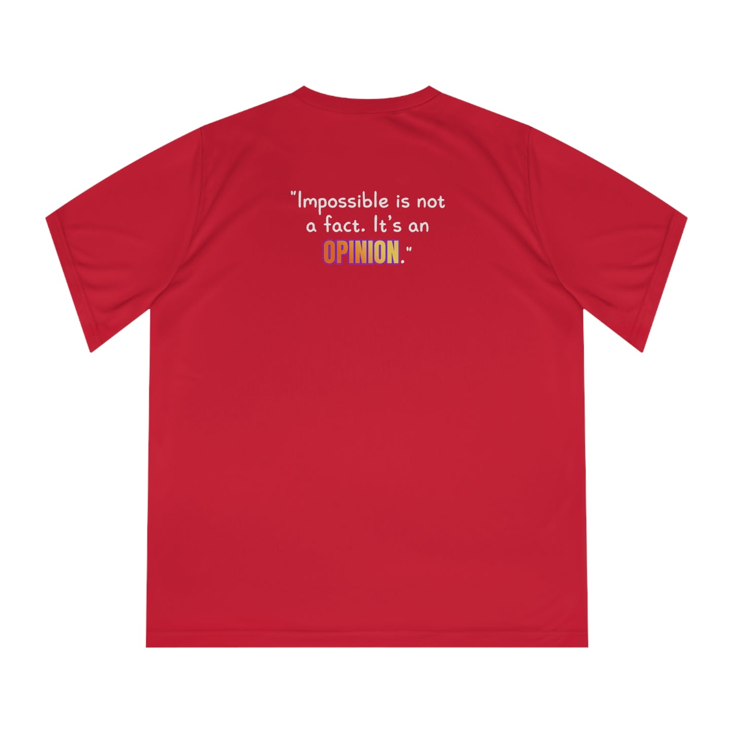 GOATI Women's Performance V-Neck T-Shirt | Moisture-Wicking & Breathable Tee | "Impossible is Not a Fact. It’s an Opinion" - GOATI