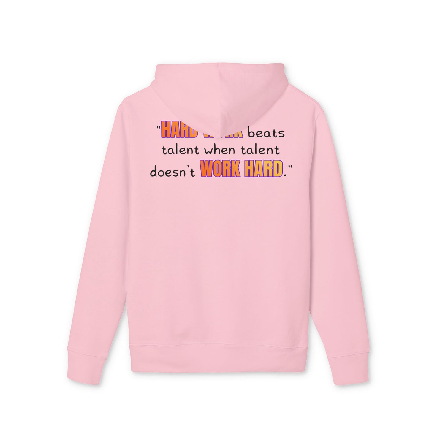 GOATI Unisex Premium Hoodie – 100% Organic Cotton, Heavyweight Fleece | “Hard Work Beats Talent” Motivational Hoodie - GOATI