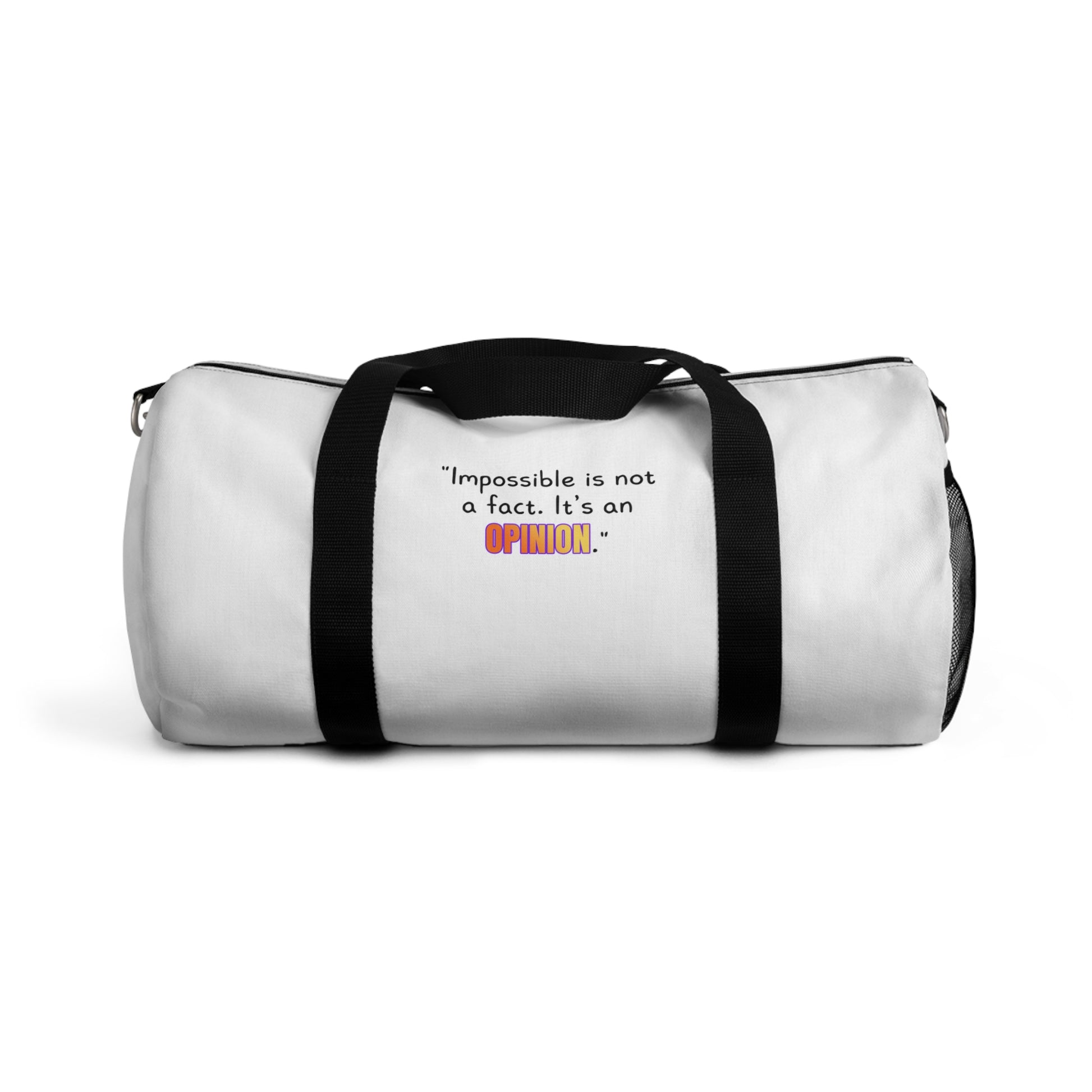 GOATI Motivational Duffel Bag | "Impossible is Not a Fact. It’s an Opinion" | Durable Gym, Fitness & Travel Bag for Everyday Use - GOATI