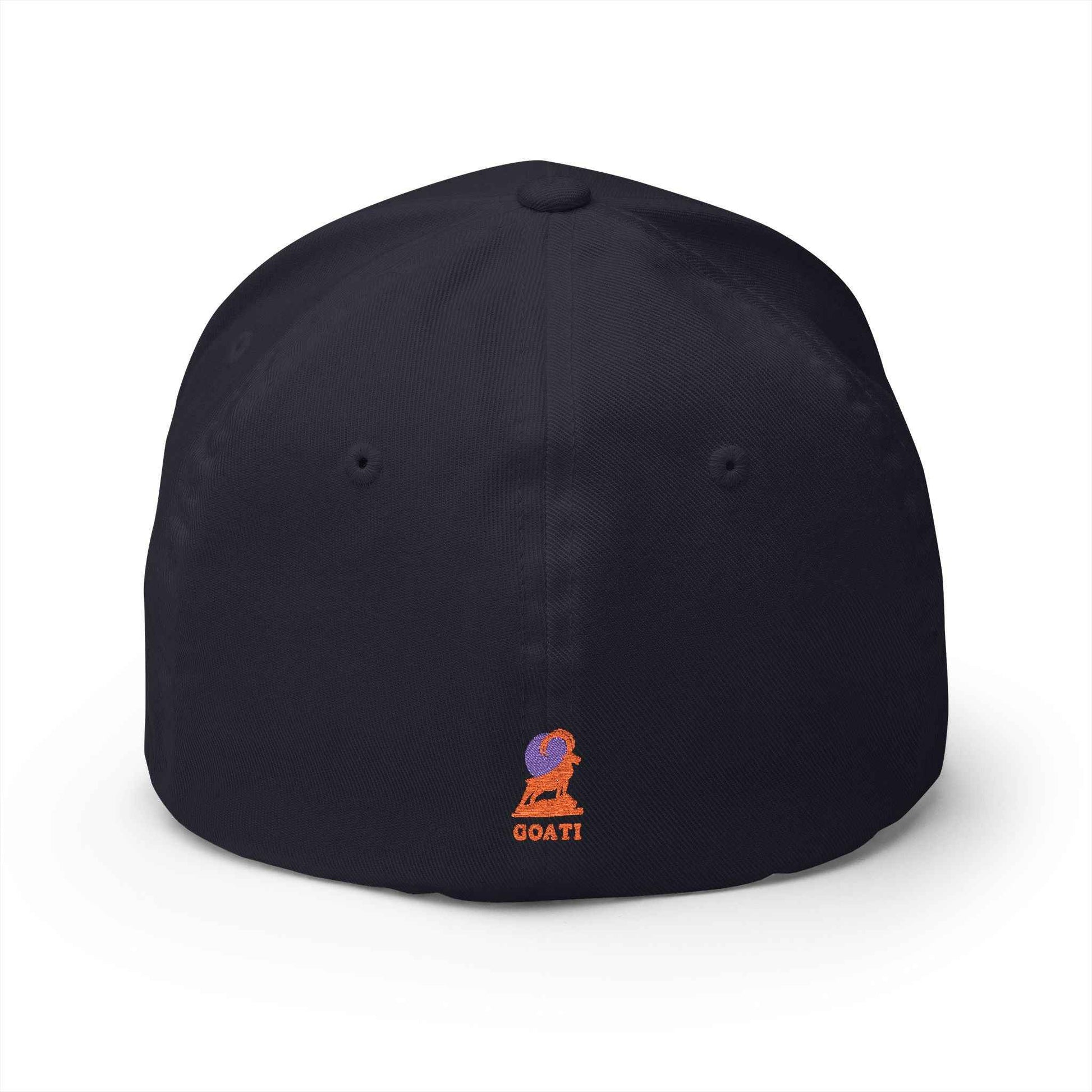 GOATI Vibrant Embroidered, Stretchable, Flex-Fitted Cap | Bold Style, Relentless Mindset