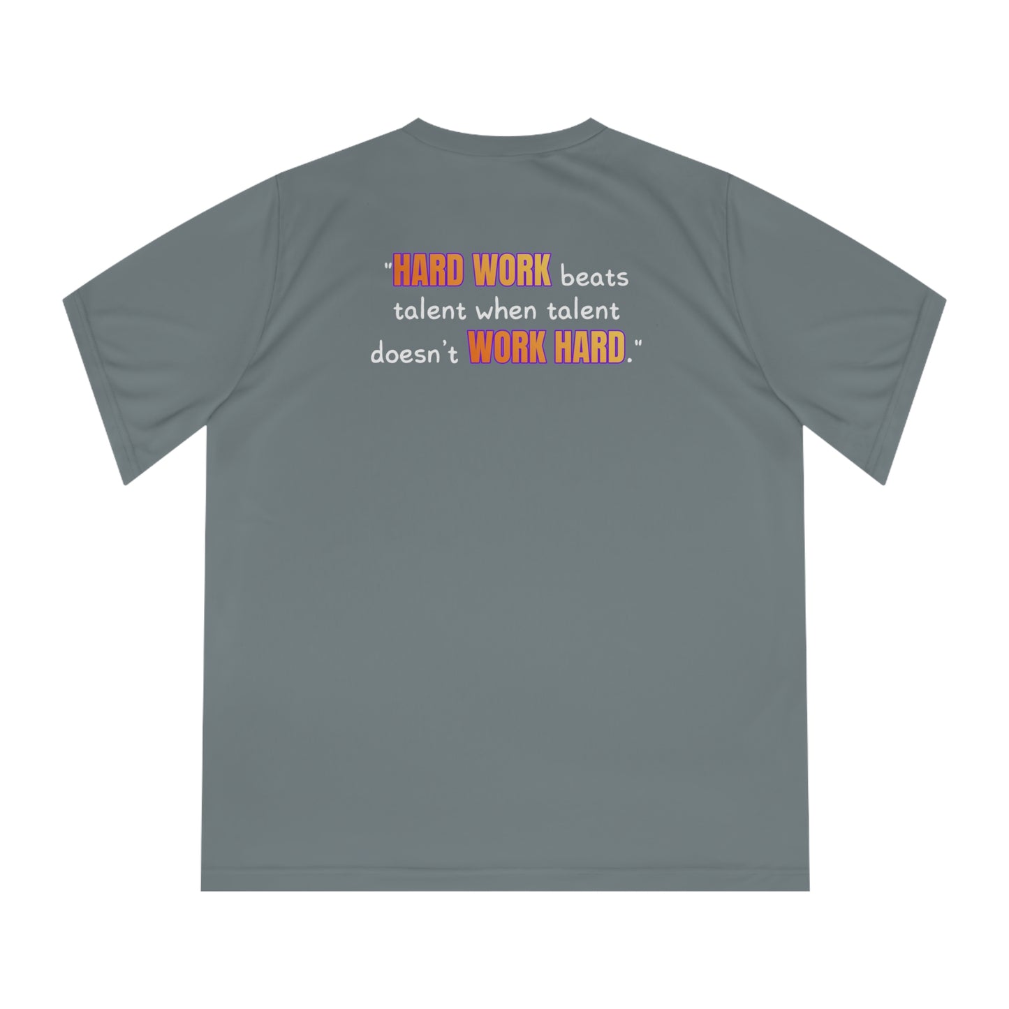 GOATI Women's Performance V-Neck T-Shirt | Moisture-Wicking & Breathable Tee | "Hard Work Beats Talent" - GOATI