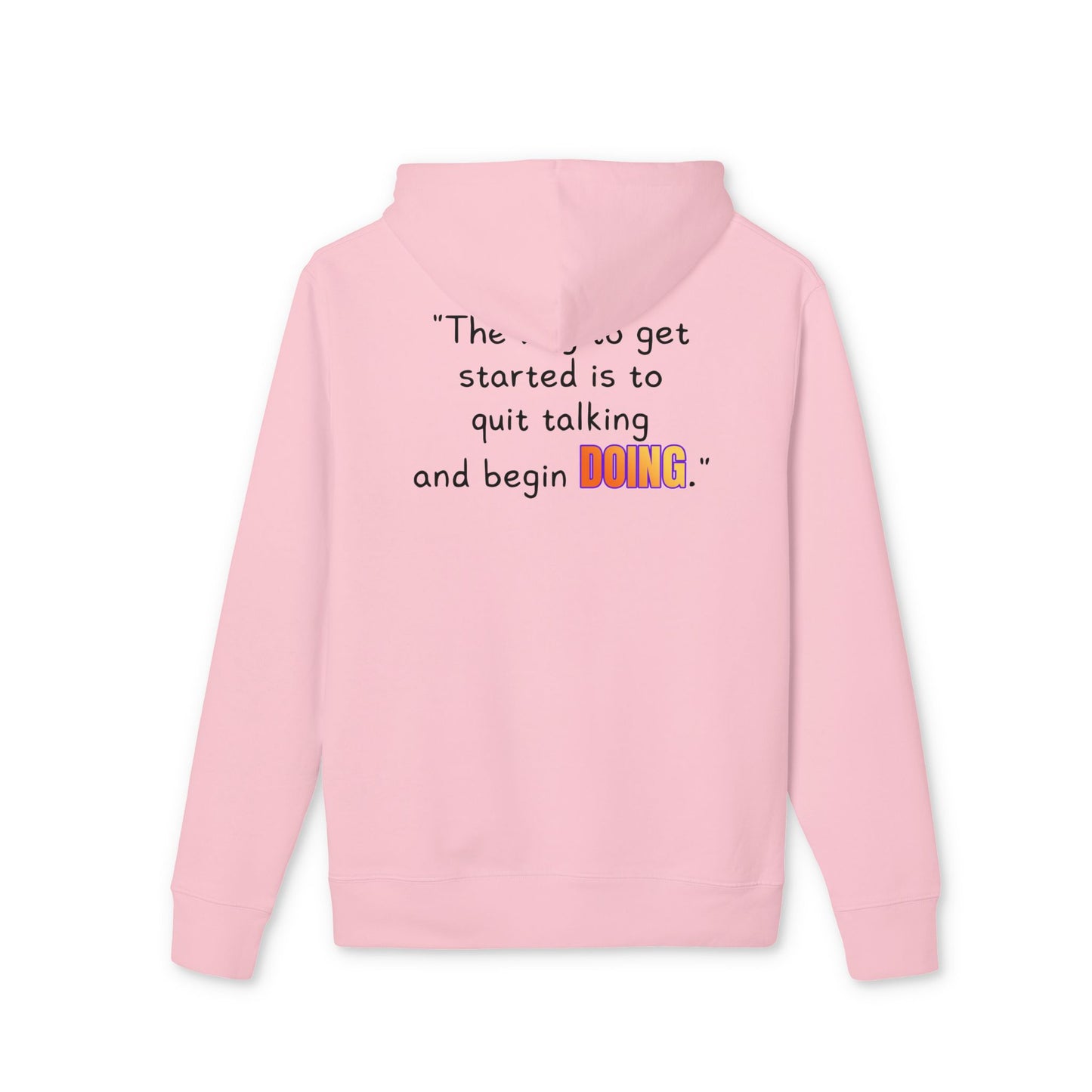 GOATI Unisex Premium Hoodie – 100% Organic Cotton, Heavyweight Fleece | “Quit Talking and Begin Doing” Motivational Hoodie - GOATI
